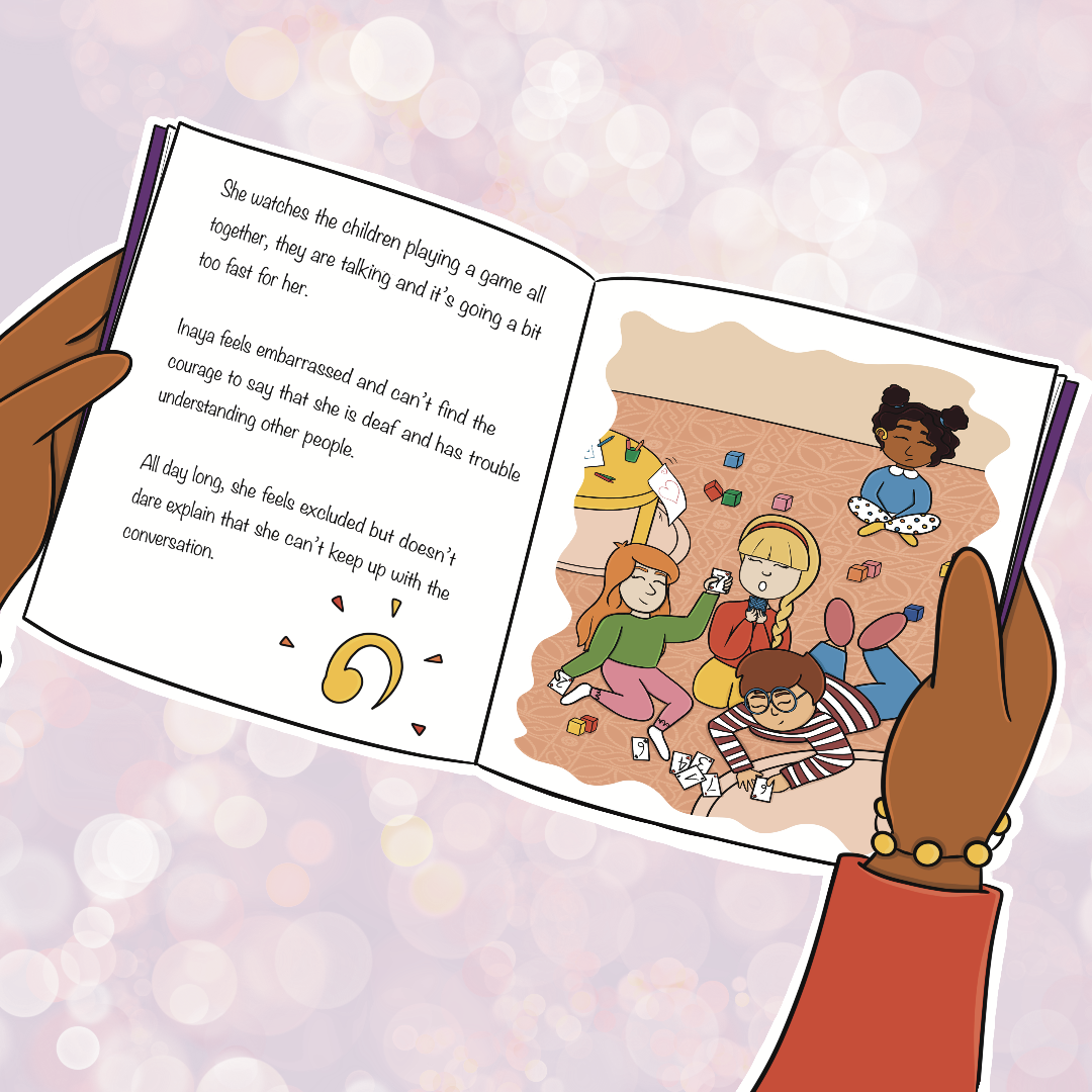 Book children Inaya making friends