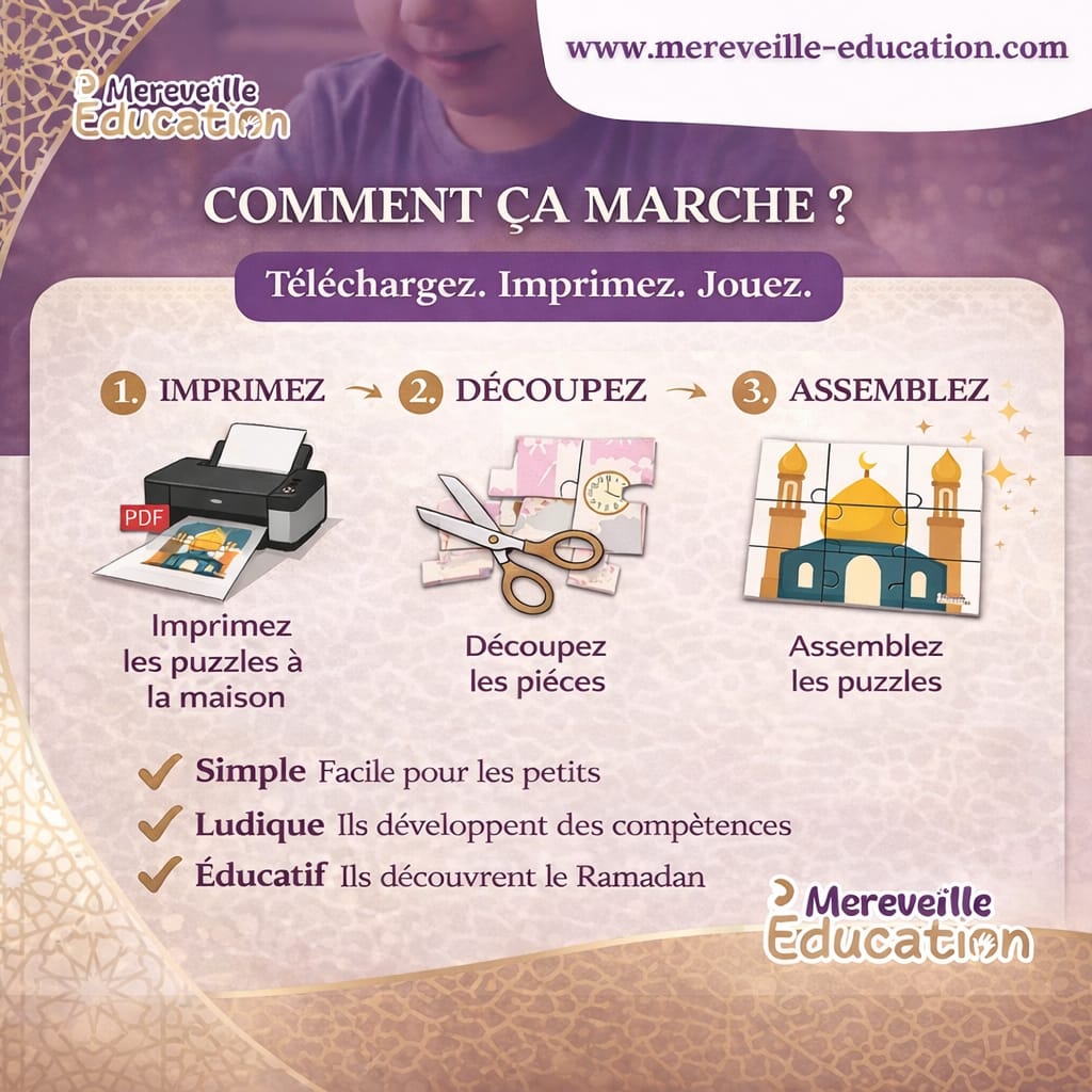 puzzle Ramadan à imprimer enfant
