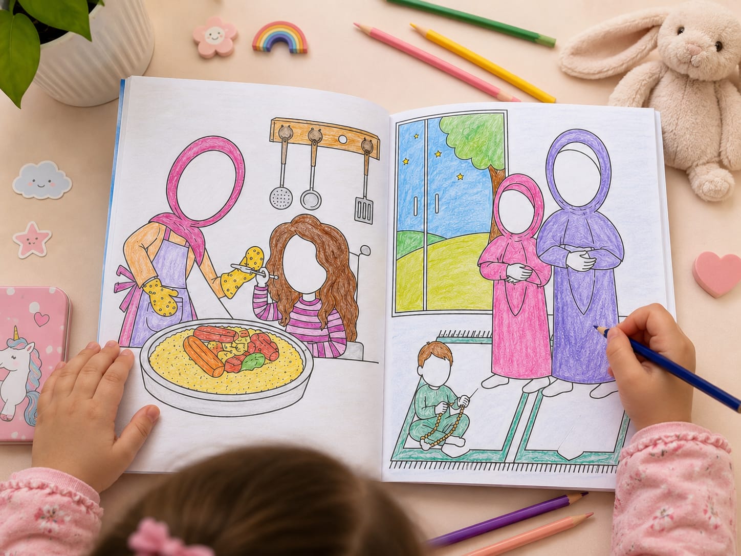 Coloriage ramadan enfant  islam